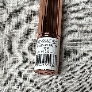 Revolution Renaissance Lipstick VOW Warm Nude Vegan Gluten & Cruelty Free NWT